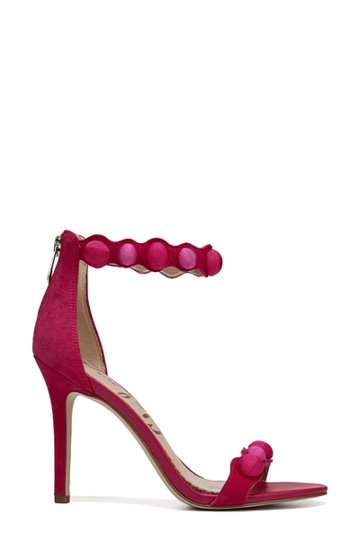 Shop Sam Edelman Sam Edelmen Addison Embellished Ankle Strap Sandal In Pink Magenta