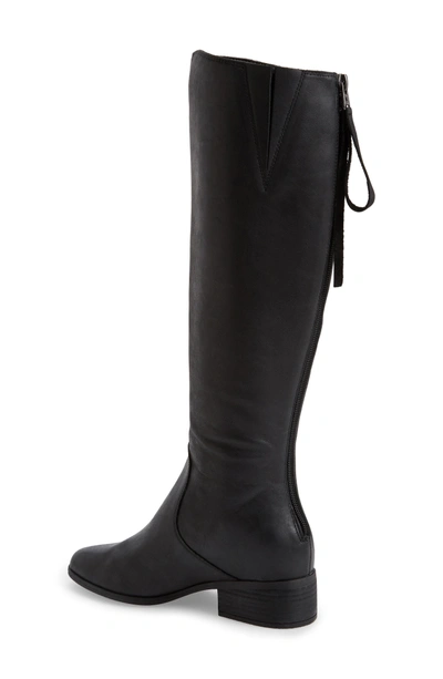 Shop Lucky Brand Lanesha Over The Knee Boot In Black Leather