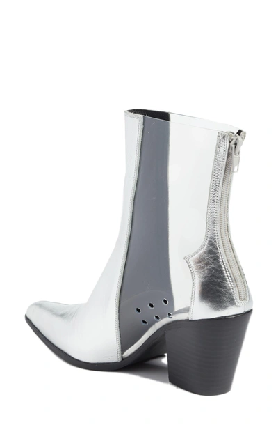 Shop Jeffrey Campbell Aliases Boot In Silver Leather
