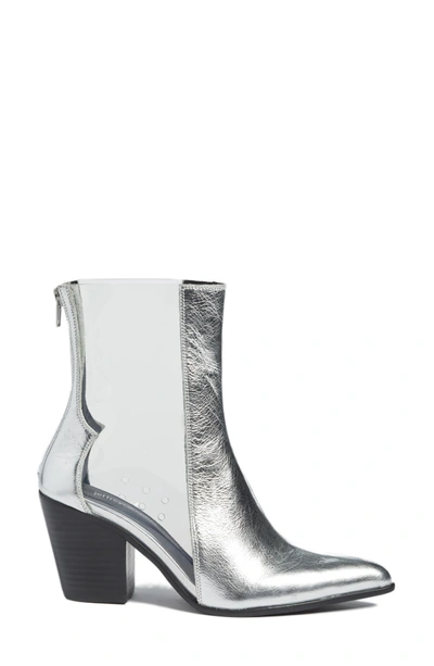 Shop Jeffrey Campbell Aliases Boot In Silver Leather