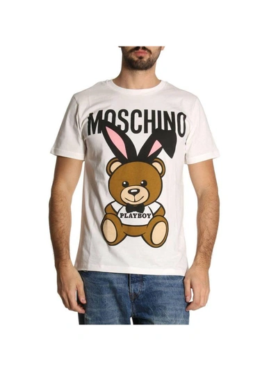 Shop Moschino T-shirt T-shirt Men  Couture In White