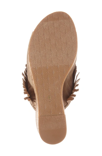 Shop Ariat Unbridled Leigh Fringe Mule In Sand Fabric