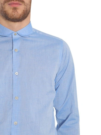 Shop The Gigi Cotton Poplin Shirt In Azzurro