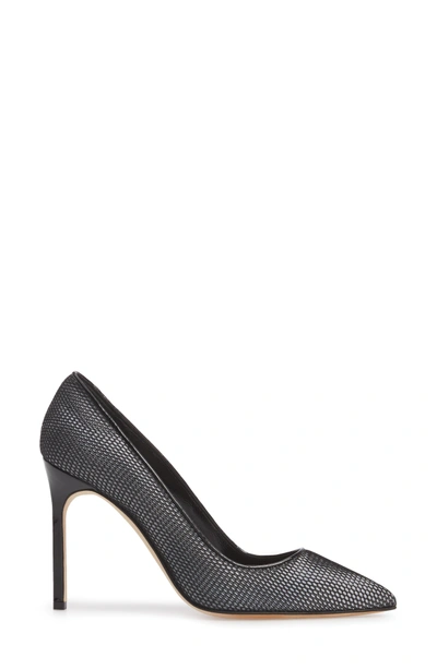 Shop Manolo Blahnik Bb Pointy Toe Pump In Selva Grey