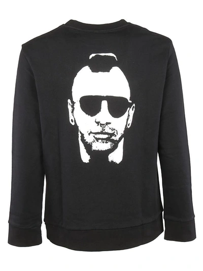 Shop Neil Barrett Face Print Sweatshirt