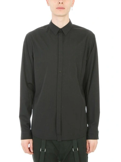 Shop Helmut Lang Detached Black Cotton Shirt
