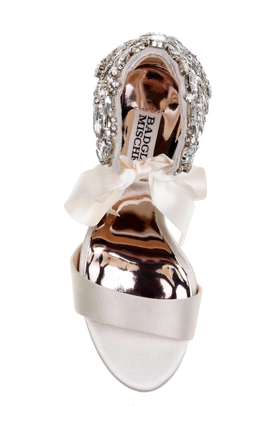 Badgley mischka hilda crystal embellished sandal sales