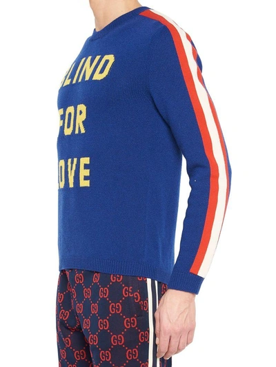 Shop Gucci Sweater In Blue