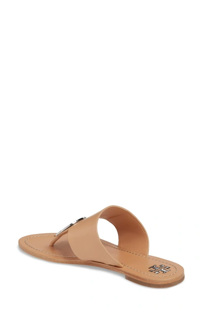 Shop Tory Burch Patos Sandal In Natural Vachetta/ Silver