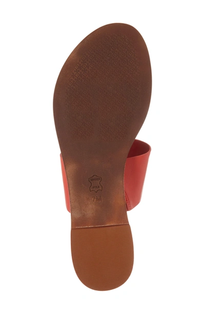 Shop Tory Burch Patos Sandal In Poppy Orange/ Gold