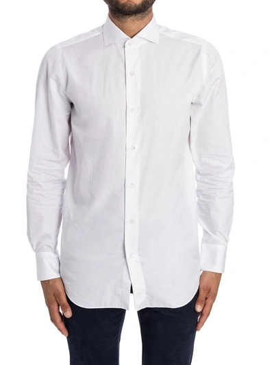 Shop Finamore Shirt Cotton In White
