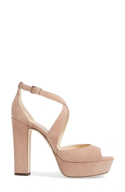 Shop Jimmy Choo April Platform Sandal In Pink