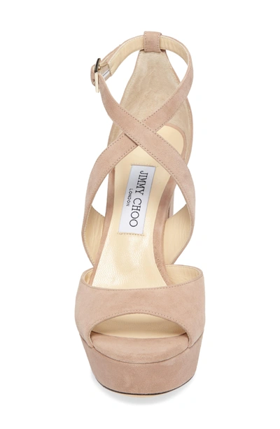 Shop Jimmy Choo April Platform Sandal In Pink