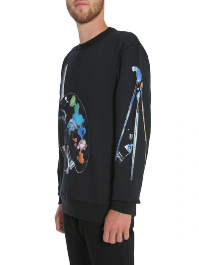 Shop Lanvin Palette Printed Sweatshirt In Nero