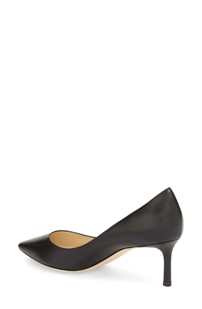 Shop Jimmy Choo Romy Kid Leather Pump In Black Leather