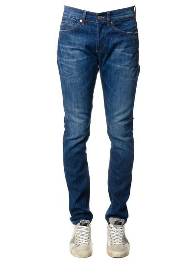 Shop Dondup George Denim Blu Cotton Jeans