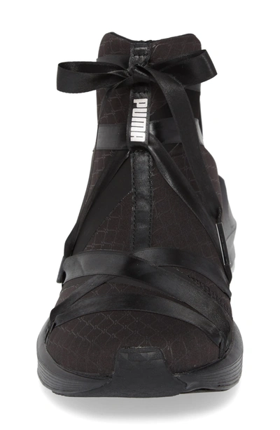 Puma Fierce Rope Satin En Pointe High Top Sneaker In Black | ModeSens