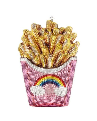 Judith Leiber French Fries Rainbow Fries Handbag In Pink