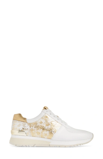 Shop Michael Michael Kors 'allie' Sneaker In Gold