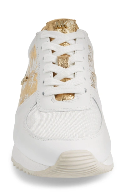 Shop Michael Michael Kors 'allie' Sneaker In Gold