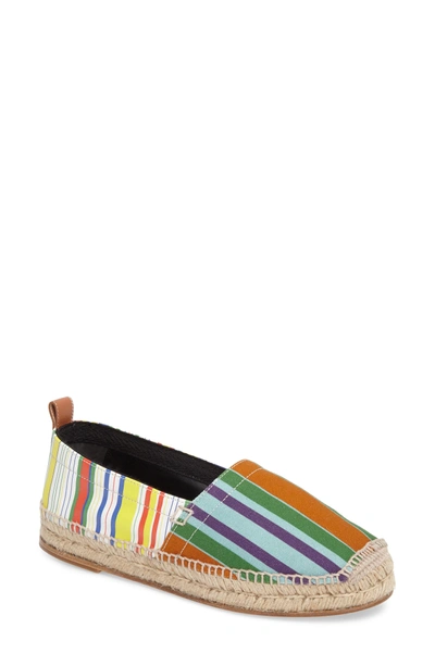 Shop Loewe Stripe Espadrille In Multicolor