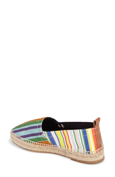 Shop Loewe Stripe Espadrille In Multicolor