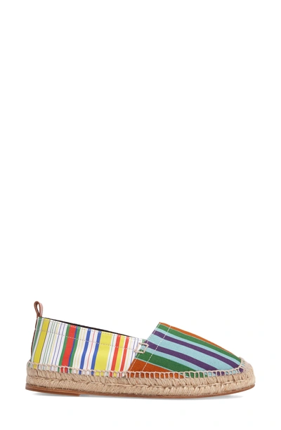Shop Loewe Stripe Espadrille In Multicolor