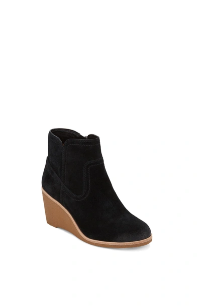 Shop G.h. Bass & Co. Rosanne Wedge Bootie In Black Suede