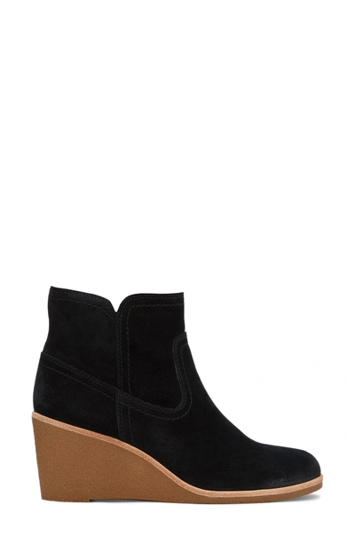 Shop G.h. Bass & Co. Rosanne Wedge Bootie In Black Suede