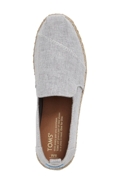 Shop Toms Espadrille Slip-on In Grey