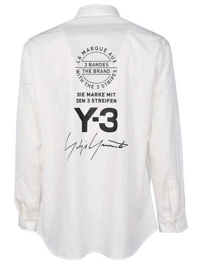 Shop Y-3 Branded Shirt In Bianco