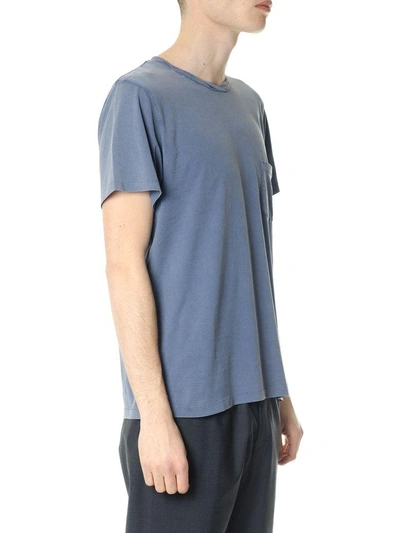 Shop Acne Studios Washed Cotton T-shirt In Blu