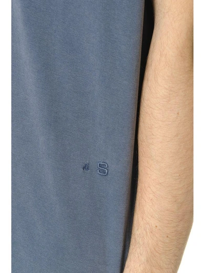 Shop Acne Studios Washed Cotton T-shirt In Blu