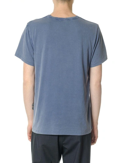 Shop Acne Studios Washed Cotton T-shirt In Blu