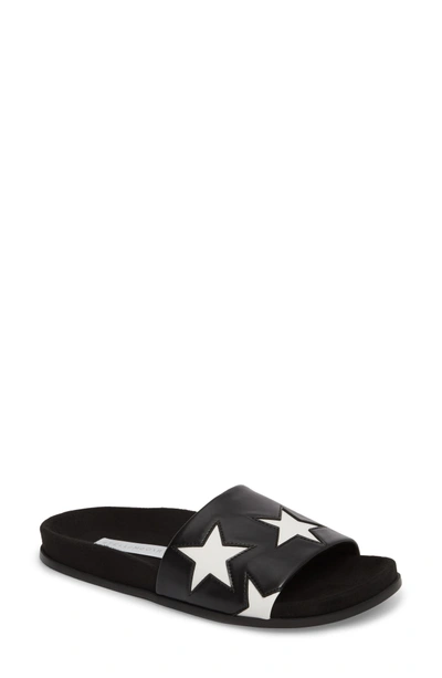 Shop Stella Mccartney Star Slide Sandal In Black