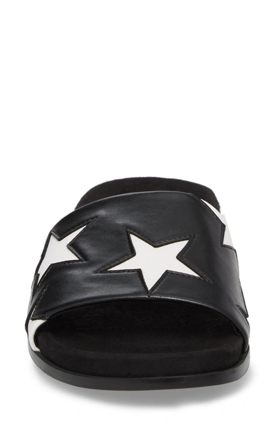 Shop Stella Mccartney Star Slide Sandal In Black