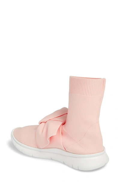 Shop Joshua Sanders Knotted Sock Sneaker In Pink