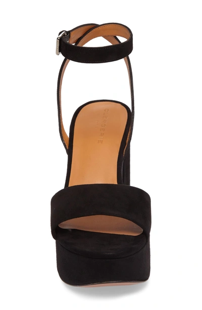 Shop Robert Clergerie Vionica Platform Ankle Strap Sandal In Black