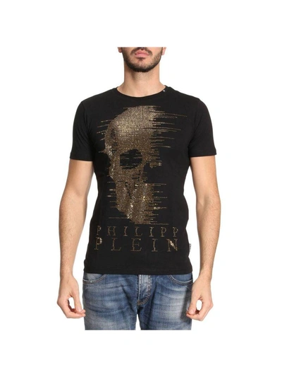 Shop Philipp Plein T-shirt T-shirt Men  In Gold