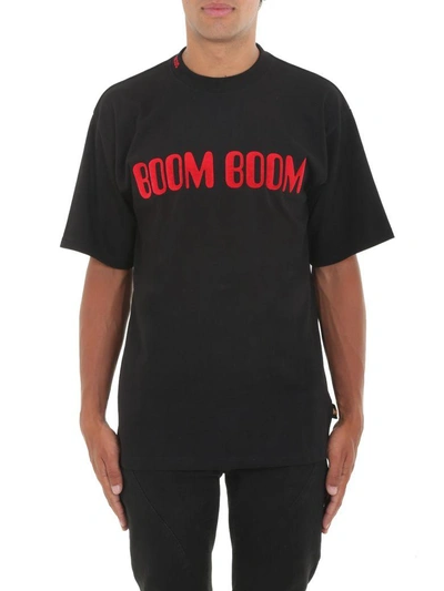 Shop Gcds T-shirt Boom In Nero