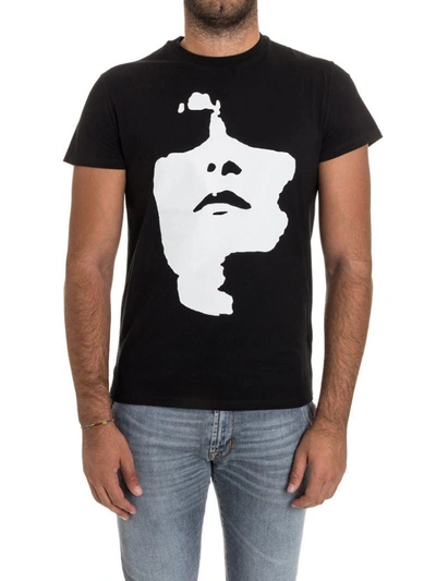 Shop Neil Barrett Cotton T-shirt In Black - White