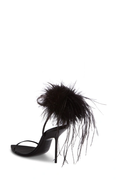 Shop Saint Laurent Inez Embellished Ankle Strap Sandals In Black