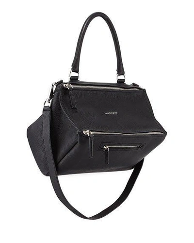 Shop Givenchy Pandora Medium Sugar Satchel Bag In Black