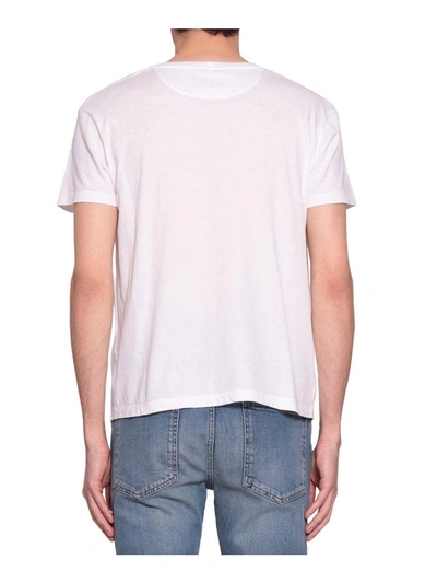 Shop Valentino Poete Cotton T-shirt In Bianco