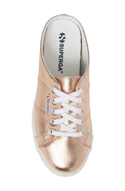 Shop Superga 2288 Sneaker Mule In Rose Gold