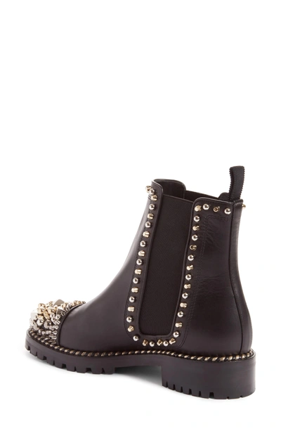 Christian Louboutin Chasse A Clou Studded Cap Toe Chelsea Booties In ...