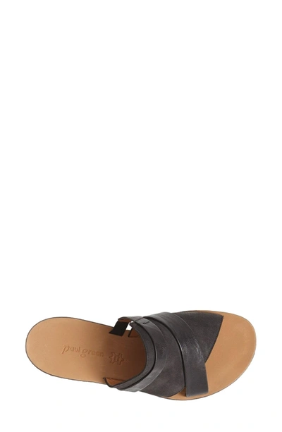 Shop Paul Green 'bayside' Leather Sandal In Black