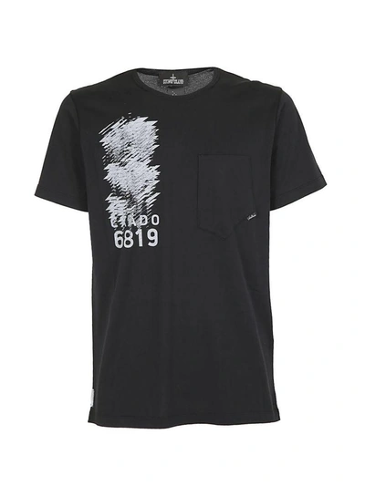 Shop Stone Island Shadow Project Printed T-shirt In Nera
