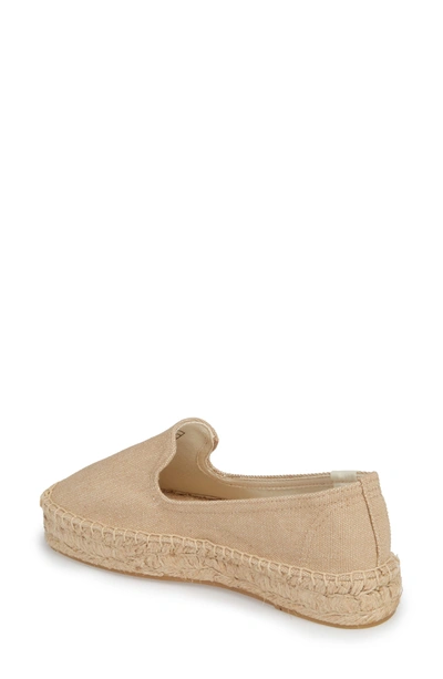 Shop Soludos Smoking Slipper Espadrille In Safari Canvas