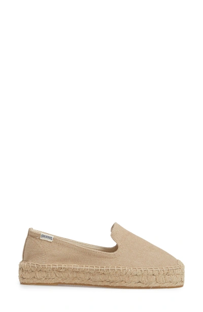 Shop Soludos Smoking Slipper Espadrille In Safari Canvas